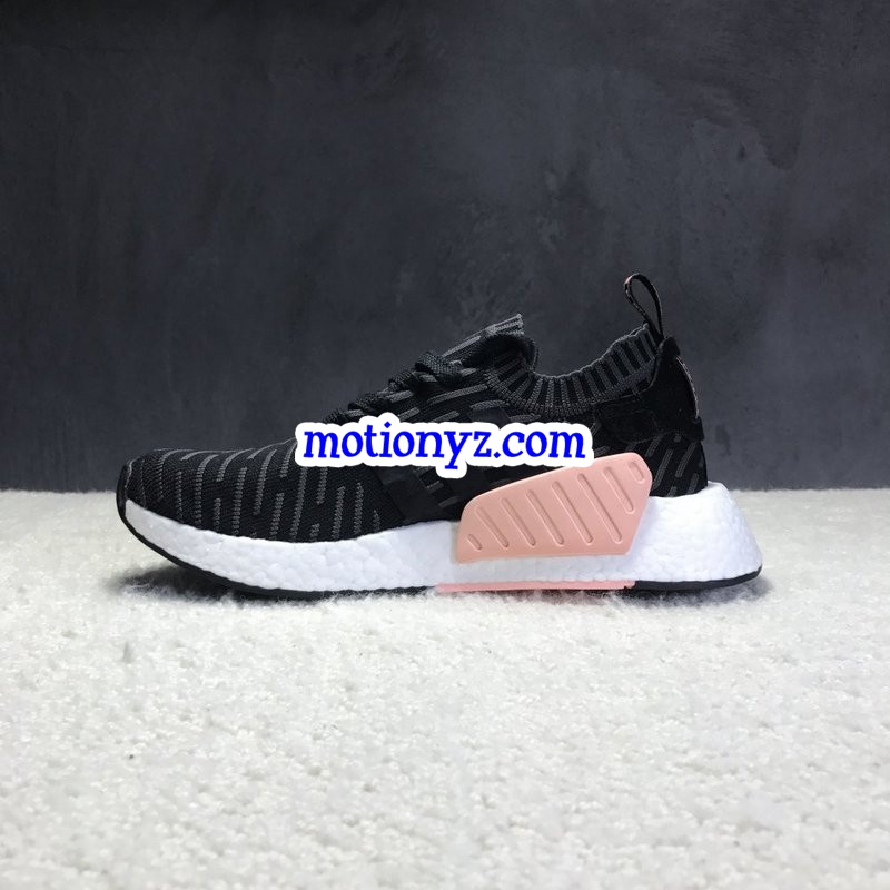 Real Boost Adidas Originals NMD R2 Primeknit Black Pink